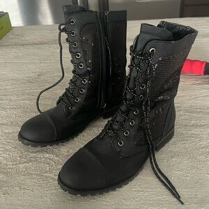 Black Sparkly Boots